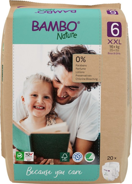 Bambo Nature luiers - maat 6 - 16-30 kg - 20 stuks