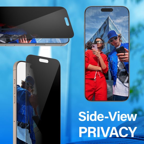 PanzerGlass iPhone 16 Pro Max screenprotector - Ultra-Wide Fit Privacy case friendly - Zwart