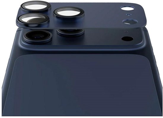 PanzerGlass FENDER cameraprotector - geschikt voor Apple iPhone 17 Pro - case friendly - Deep Blue