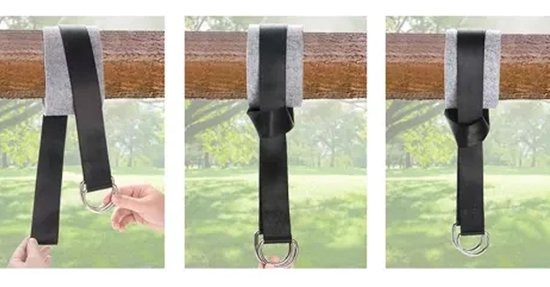Trizand bevestigingsset - hangmat/schommel tot 150 kg - met opbergtas