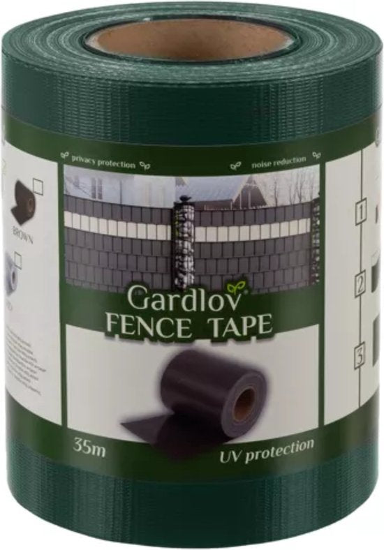 Gardlov vlechtband hekwerk - UV-bestendig - 19×35 cm - Groen