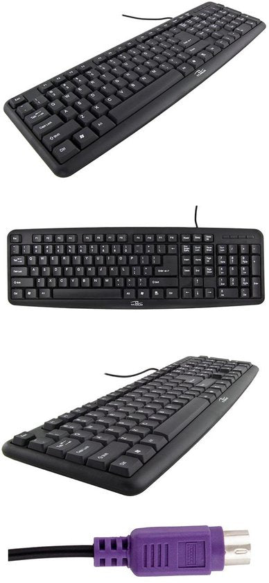 Esperanza TK102 toetsenbord - PS/2 - Zwart