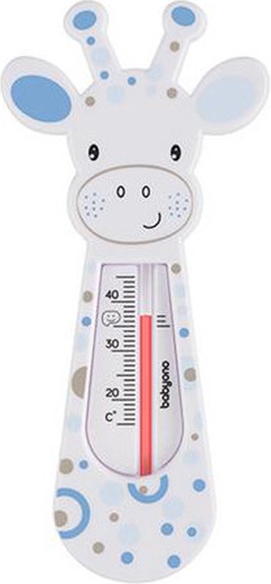 Baby Ono bath thermometer - floating giraffe freckles - White