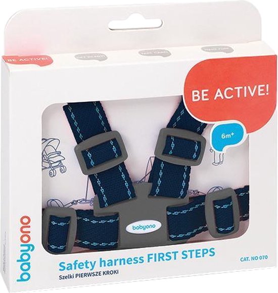 BabyOno First Steps tuigje - voor kinderstoel met looplijn - 070/01 - Blauw