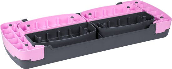 Rebel Active stepper - aerobics stepbank in hoogte verstelbaar tot 20 cm - Grijs paars