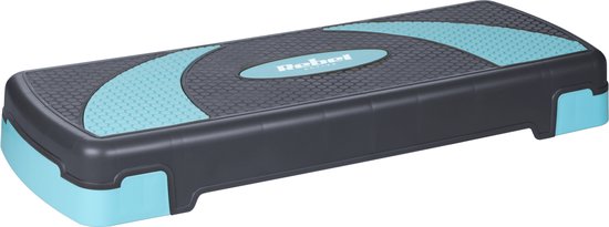 Rebel Active stepper - aerobics stepbank in hoogte verstelbaar tot 20 cm - Grijs blauw