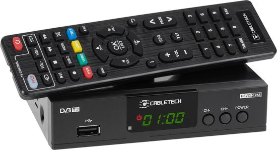 Cabletech tuner - DVB-T2 H.265 HEVC TV-ontvanger