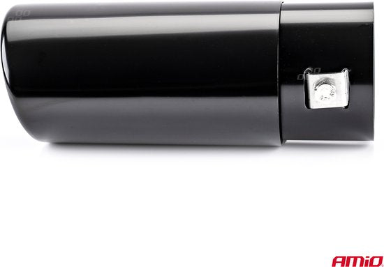 Amio uitlaat sierstuk - universeel eindstuk - RVS - Zwart