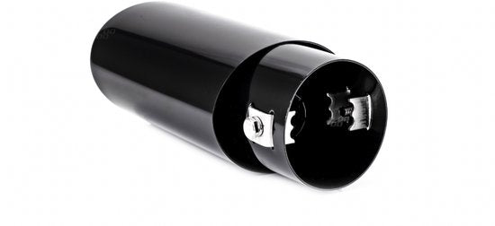 Amio uitlaat sierstuk - universeel eindstuk - RVS - Zwart