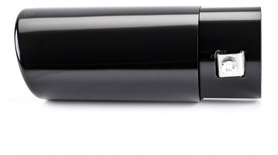 Amio uitlaat sierstuk - universeel eindstuk - RVS - Zwart