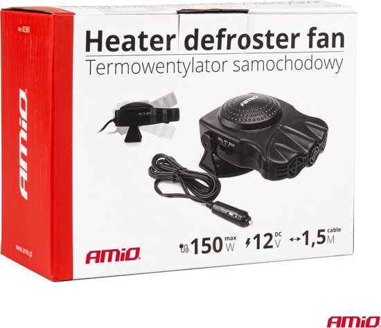 Verwarming- en ontdooierventilator - voor auto/caravan/camper - 12 V - 150 W