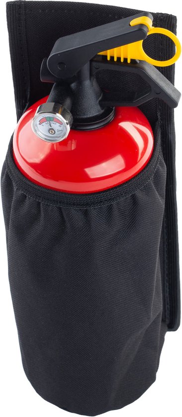 AMiO brandblusser houder - klittenband 1kg muurbevestiging - Zwart