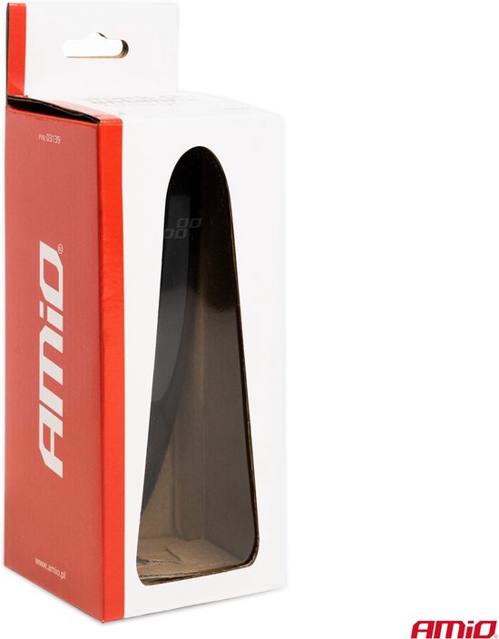 AMiO autoradio antenne - universeel haaienvin AM-FM - Zwart