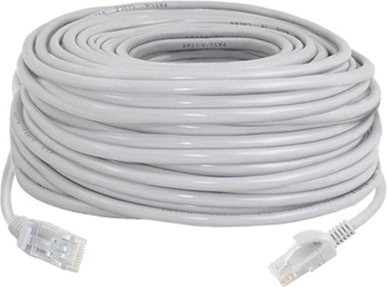 Internetkabel - RJ45-RJ45 - 30 m - Grijs