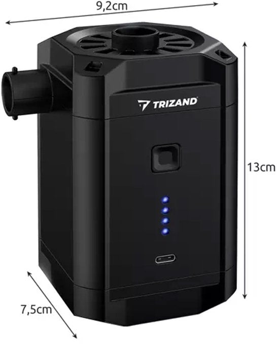 Draadloze luchtpomp - accu 240 L/min 5000 mAh - compact
