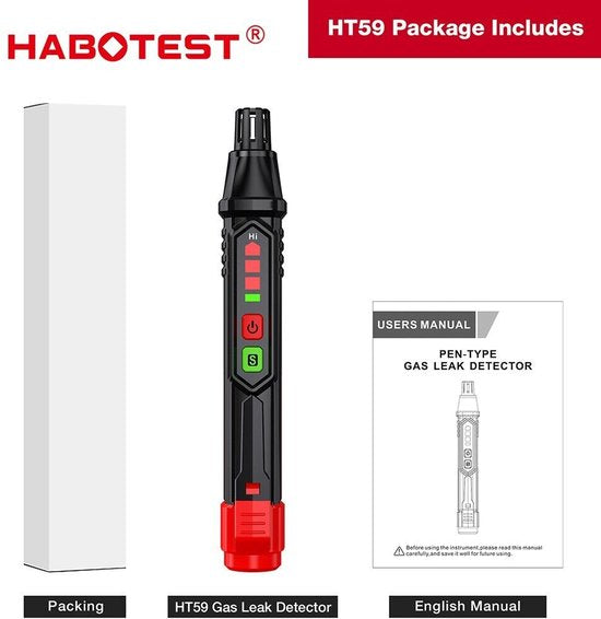 Habotest HT59 gasdetector - hoge gevoeligheid