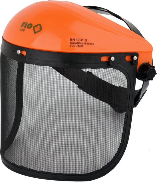 FLO gezichtsmasker 74468 - metalen net - PE materiaal - verstelbare sluiting