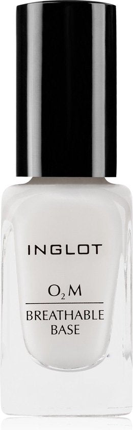 Inglot O2M nail polish base coat - oxygen-permeable - vegan and halal