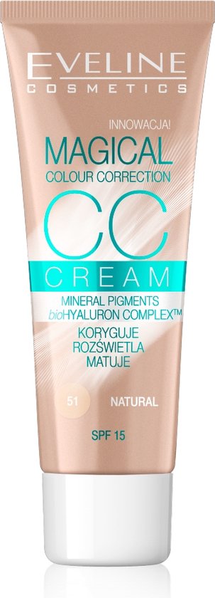 Eveline Cosmetics CC cream - Magical Colour Correction - 30 ml - Natural