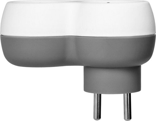 Stopcontact splitter - verdeelstekker 2× French 3680 watt - Wit
