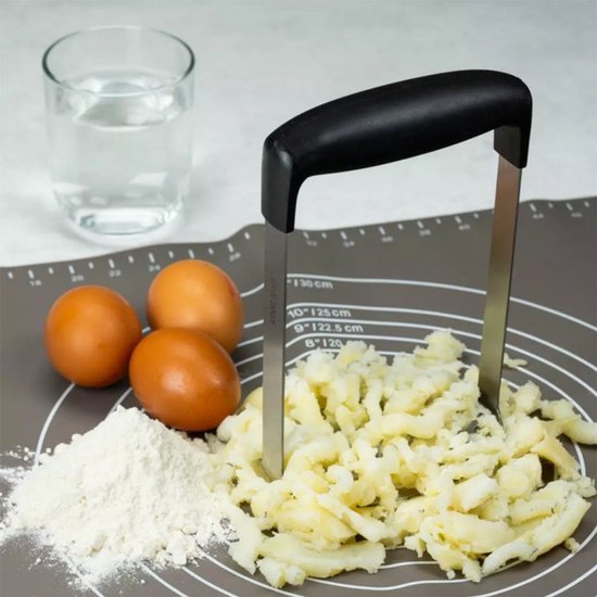 Kinghoff pureestamper - ergonomische anti-slip handgreep