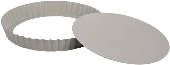 Kinghoff taartvorm - uitneembare bodem ø25 cm - koolstofstaal antiaanbaklaag - Beige