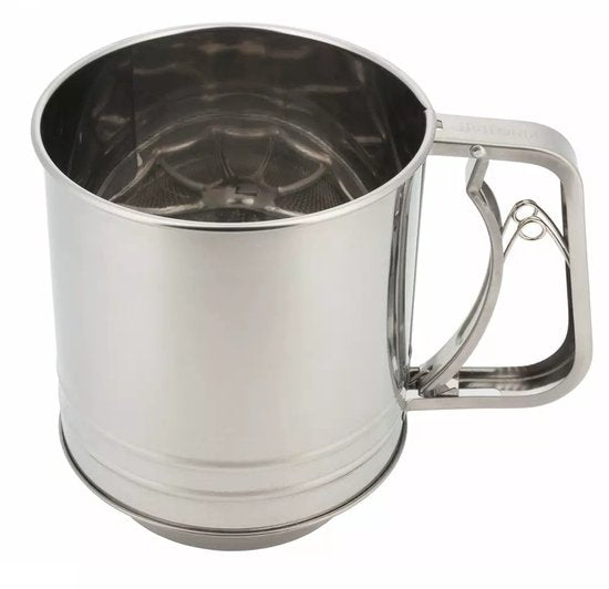 Kinghoff bloemzeef - handmatig ø10 cm 350 g - RVS