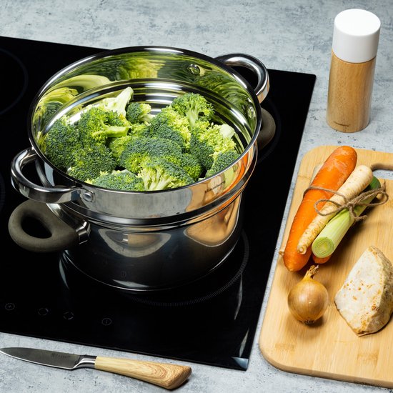 Klausberg stoompot inzet - universeel 24 cm