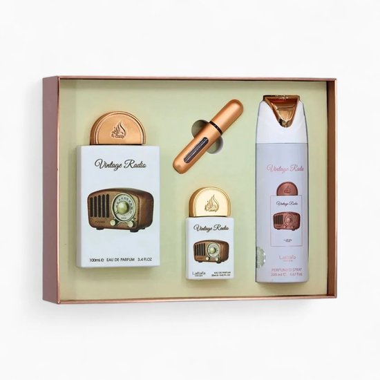 Lattafa eau de parfum geschenkset - Pride Vintage Radio