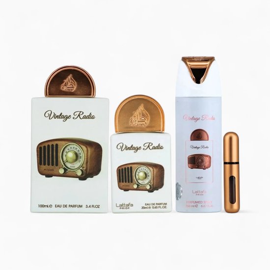 Lattafa eau de parfum geschenkset - Pride Vintage Radio