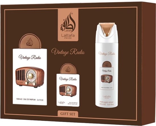 Lattafa eau de parfum geschenkset - Pride Vintage Radio