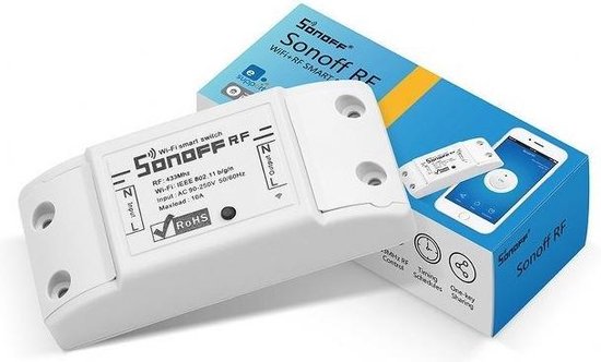 Sonoff smart switch RFR2 - WiFi met RF433-bediening
