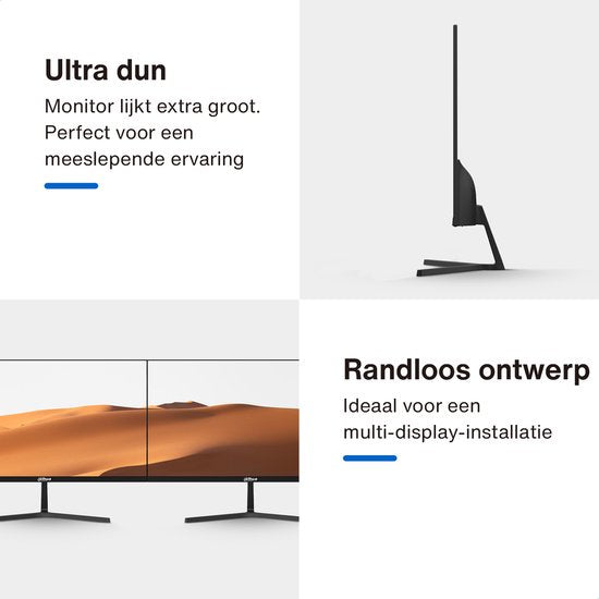 Dahua LM24-B200S monitor - Full HD VA 100 Hz - 24 inch - inclusief HDMI-kabel