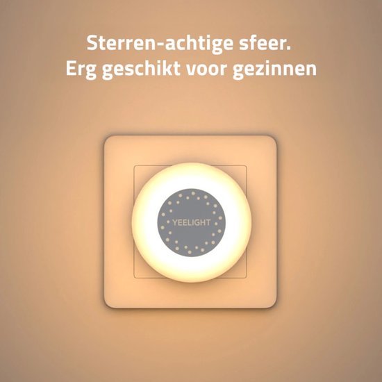 Yeelight nachtlampje - plug-in kinderkamer - schemersensor