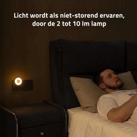 Yeelight nachtlampje - plug-in kinderkamer - schemersensor
