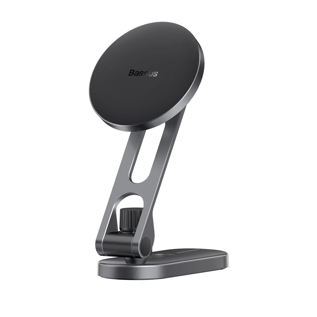 Baseus T-Space Opvouwbare Magnetische Telefoonhouder Geschikt voor Tesla Auto - Compatibel met MagSafe - Verstelbaar - Zilver