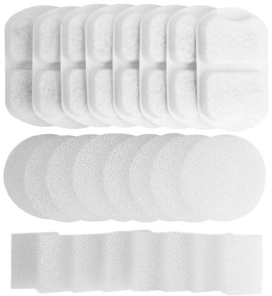 Oneisall drinkfontein filter refill set van 8 - voor waterdispenser 7 liter - kat en hond - 2 stuks