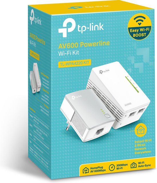 TP-Link TL-WPA4220 powerline adapter kit - AV600 - set van 2