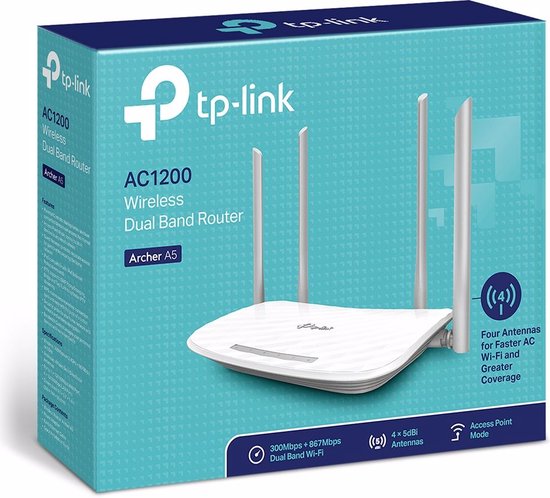 TP-Link Archer A5 router - WiFi 5 - fast ethernet - Wit