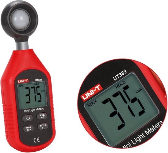UNI-T luxmeter - digitaal LCD - 200.000 lux