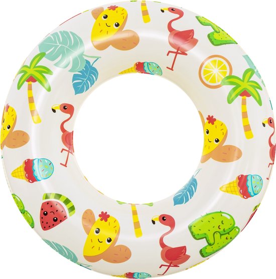 Bestway opblaasbaar zwembad set van 3 - met zwemband en strandbal - ⌀ 120 cm
