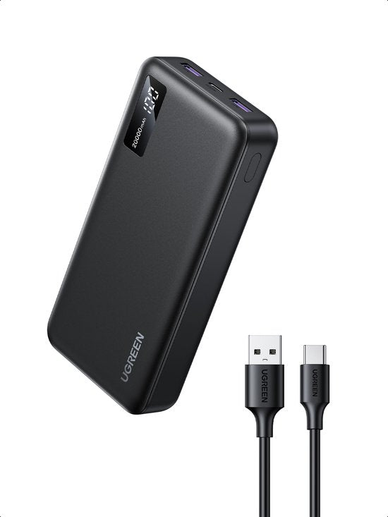 Ugreen PB312 powerbank - 20000 mAh - PD 20 w - Zwart