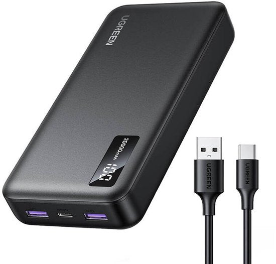 Ugreen PB312 powerbank - 20000 mAh - PD 20 w - Zwart