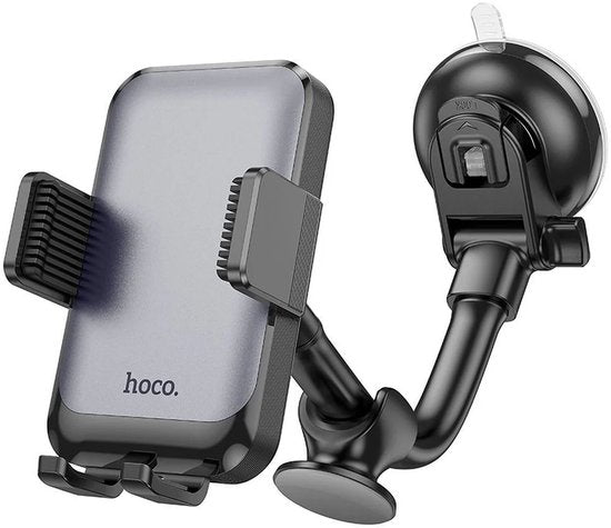 Hoco H27 telefoonhouder auto - 360° verstelbaar raam/dashboard - zwart