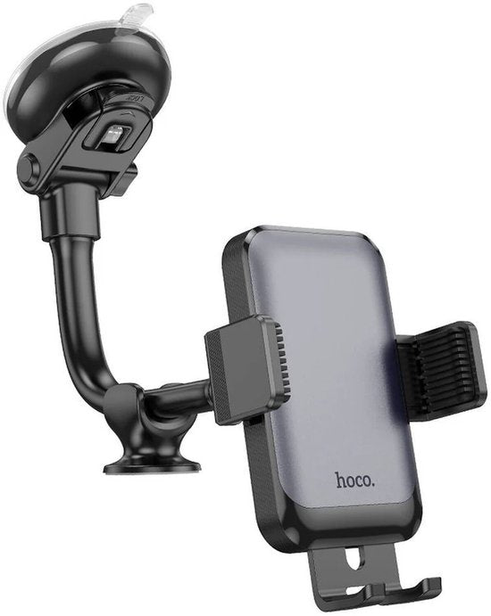 Hoco H27 telefoonhouder auto - 360° verstelbaar raam/dashboard - zwart