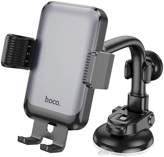 Hoco H27 telefoonhouder auto - 360° verstelbaar raam/dashboard - zwart