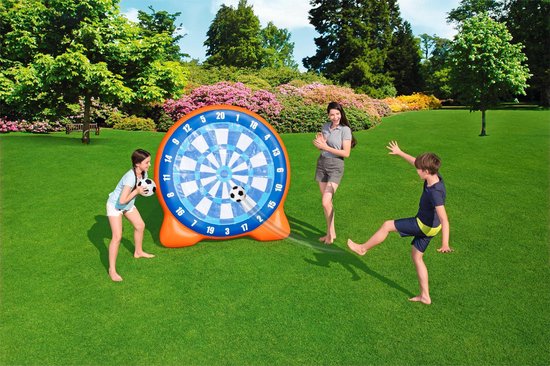 Bestway dartboard - opblaasbaar voetbal - inclusief 2 ballen
