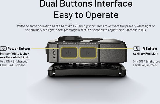 Nitecore NU20 Classic hoofdlamp - oplaadbaar via USB-C - 360 lm