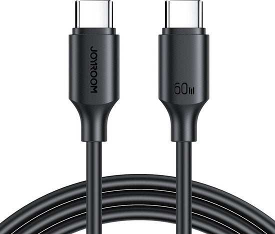 Joyroom USB-C kabel - 60W snellader 1 m - zwart