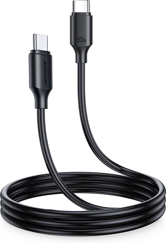 Joyroom USB-C kabel - 60W snellader 1 m - zwart